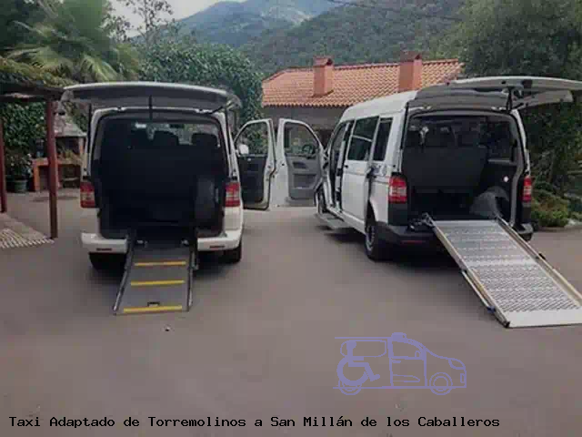 Taxi accesible de San Millán de los Caballeros a Torremolinos