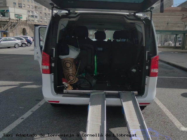 Taxi accesible de Cornellá de Llobregat a Torrevieja