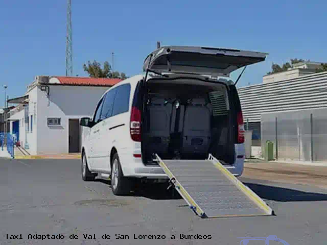 Taxi accesible de Burdeos a Val de San Lorenzo
