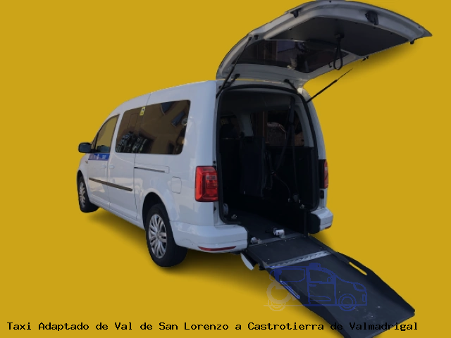 Taxi adaptado de Castrotierra de Valmadrigal a Val de San Lorenzo