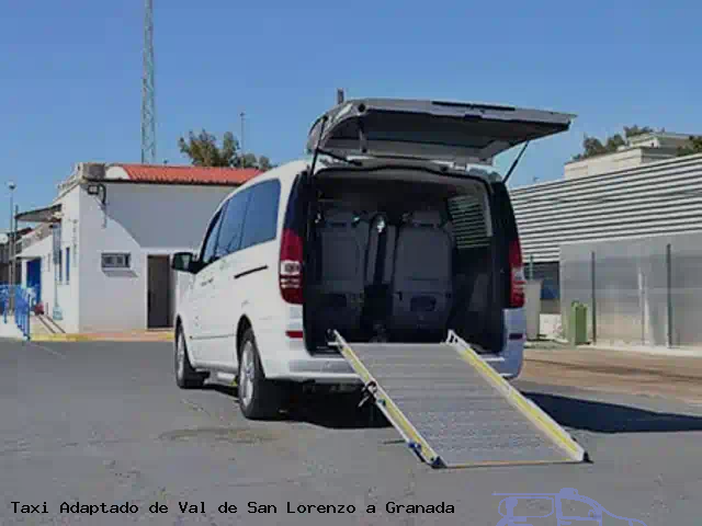 Taxi accesible de Granada a Val de San Lorenzo