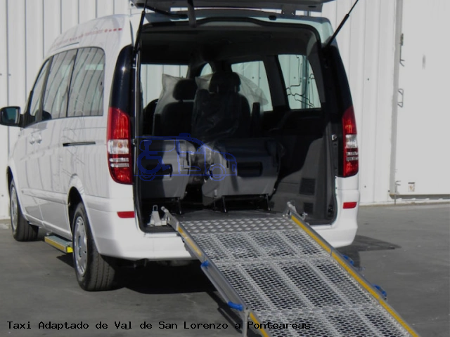 Taxi accesible de Ponteareas a Val de San Lorenzo