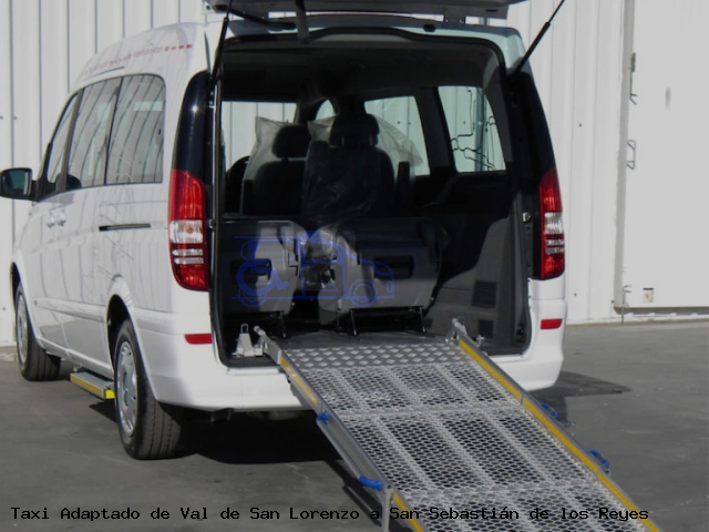 Taxi accesible de San Sebastián de los Reyes a Val de San Lorenzo