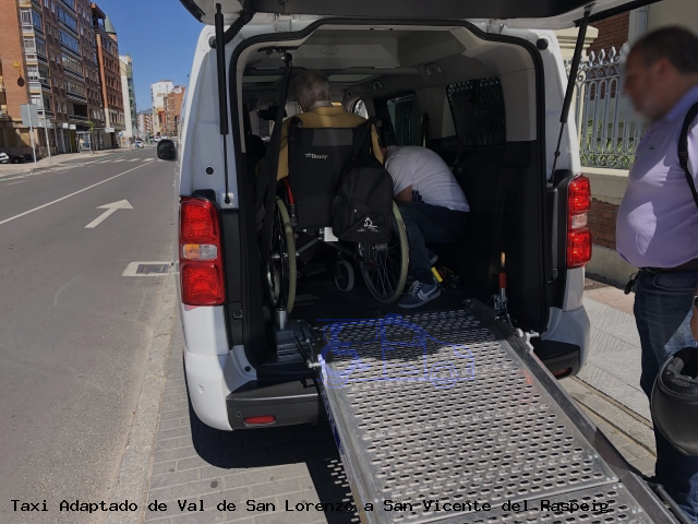 Taxi adaptado de San Vicente del Raspeig a Val de San Lorenzo
