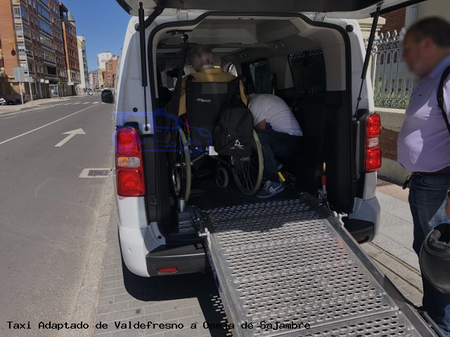 Taxi accesible de Oseja de Sajambre a Valdefresno