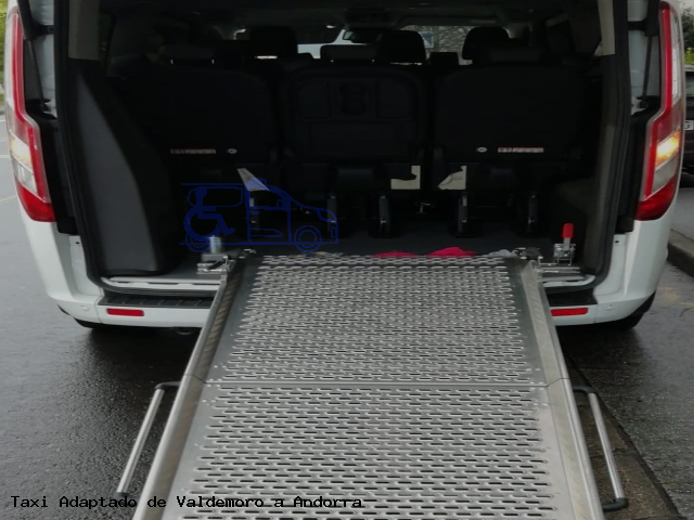 Taxi accesible de Andorra a Valdemoro