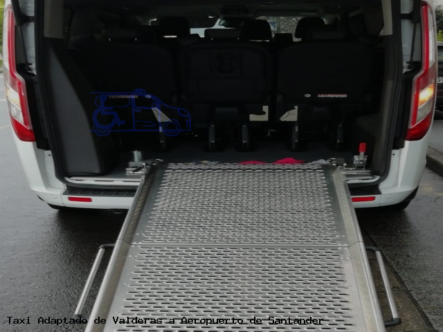 Taxi accesible de Aeropuerto de Santander a Valderas