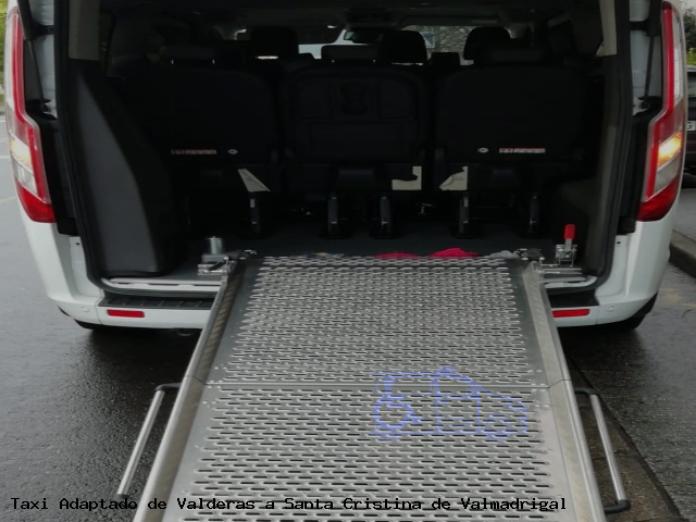 Taxi accesible de Santa Cristina de Valmadrigal a Valderas