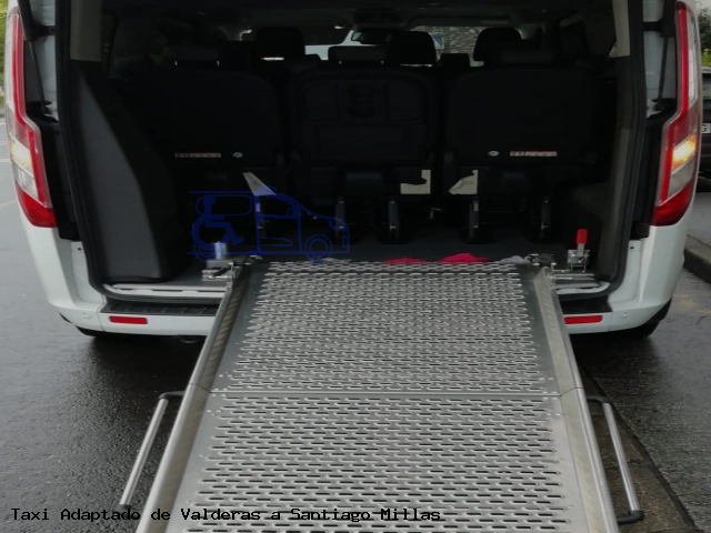 Taxi accesible de Santiago Millas a Valderas