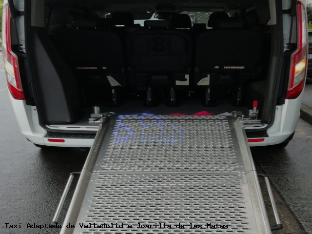 Taxi accesible de Joarilla de las Matas a Valladolid