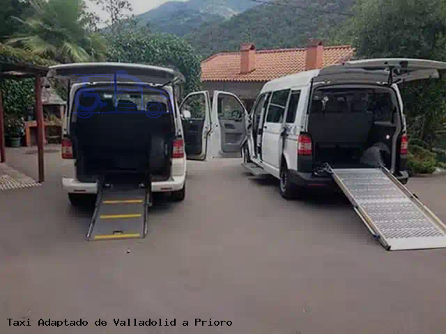 Taxi accesible de Prioro a Valladolid