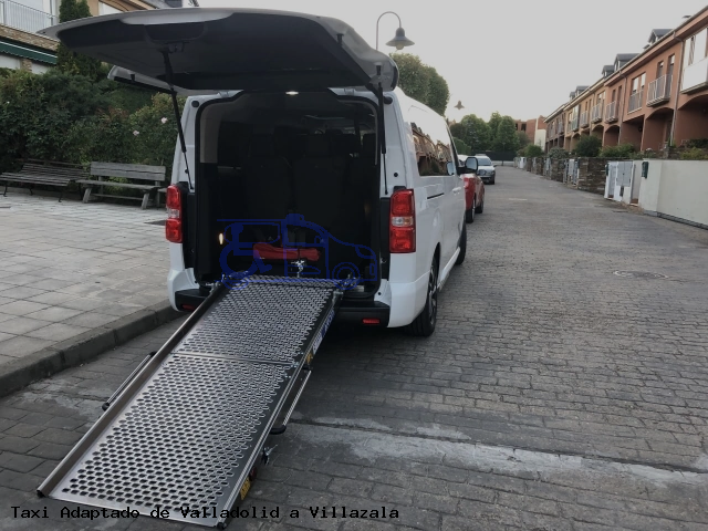 Taxi accesible de Villazala a Valladolid