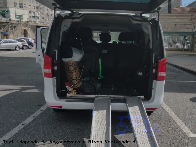 Taxi accesible de Rivas-Vaciamadrid a Vegacervera