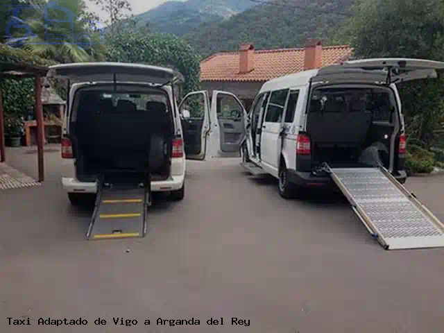 Taxi accesible de Arganda del Rey a Vigo