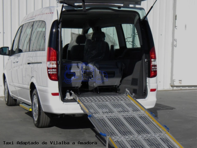 Taxi accesible de Amadora a Vilalba