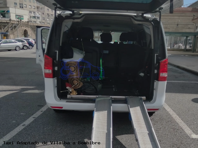 Taxi accesible de Bembibre a Vilalba