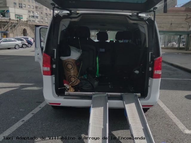 Taxi accesible de Arroyo de la Encomienda a Villablino