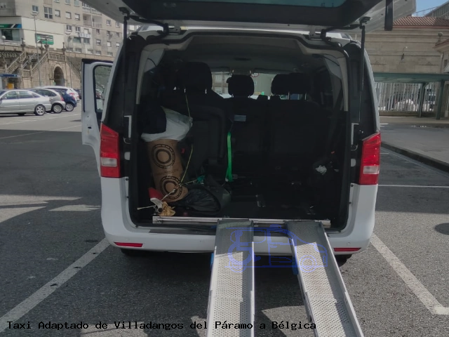 Taxi accesible de Bélgica a Villadangos del Páramo