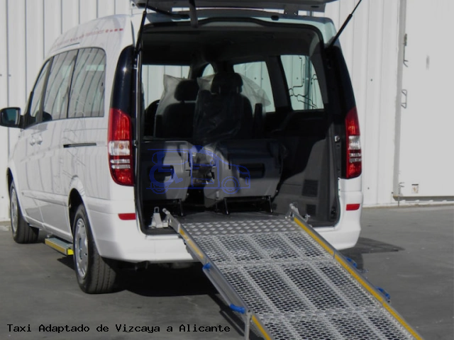 Taxi accesible de Alicante a Vizcaya