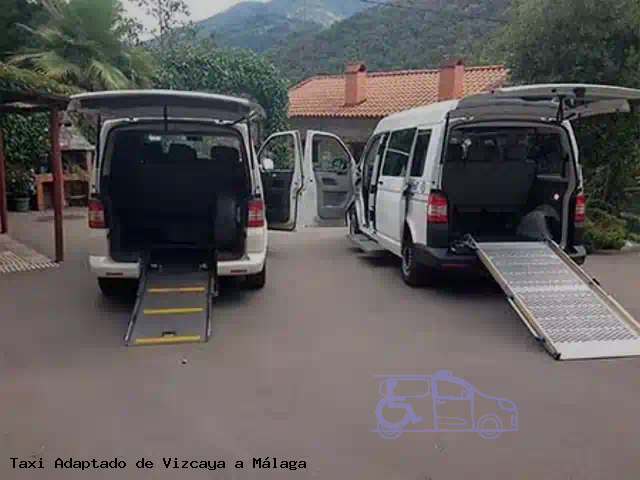 Taxi accesible de Málaga a Vizcaya
