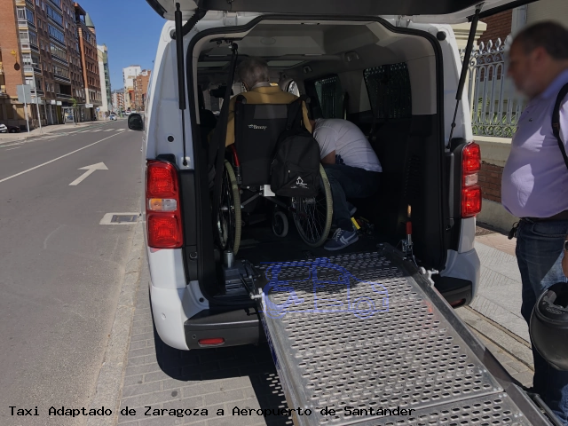 Taxi accesible de Aeropuerto de Santander a Zaragoza